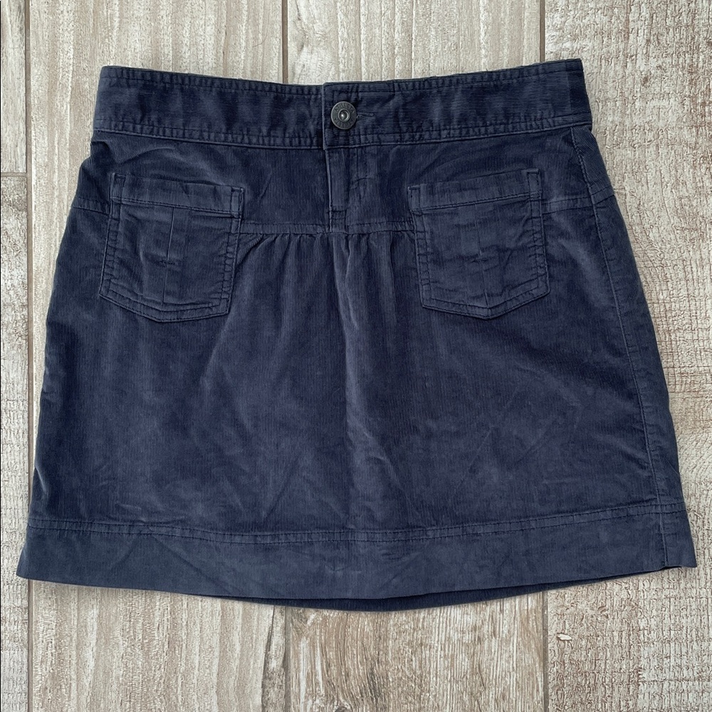 Athleta charcoal gray corduroy skirt, size 0